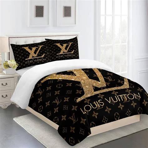 louis vuitton bed cover set|authentic louis vuitton bedding.